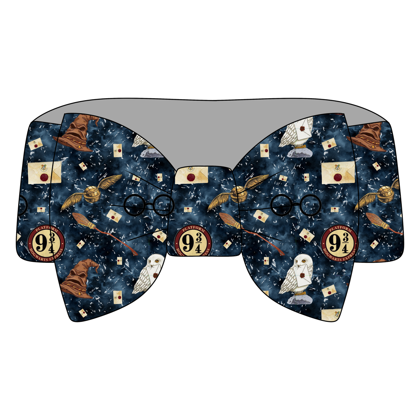 Mischief at Platform 9 3/4 Bamboo Bow Headband *RTS*