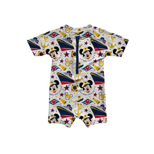 Sea You Real Soon Rashguard Boys One-Peice Swimwear *RTS*