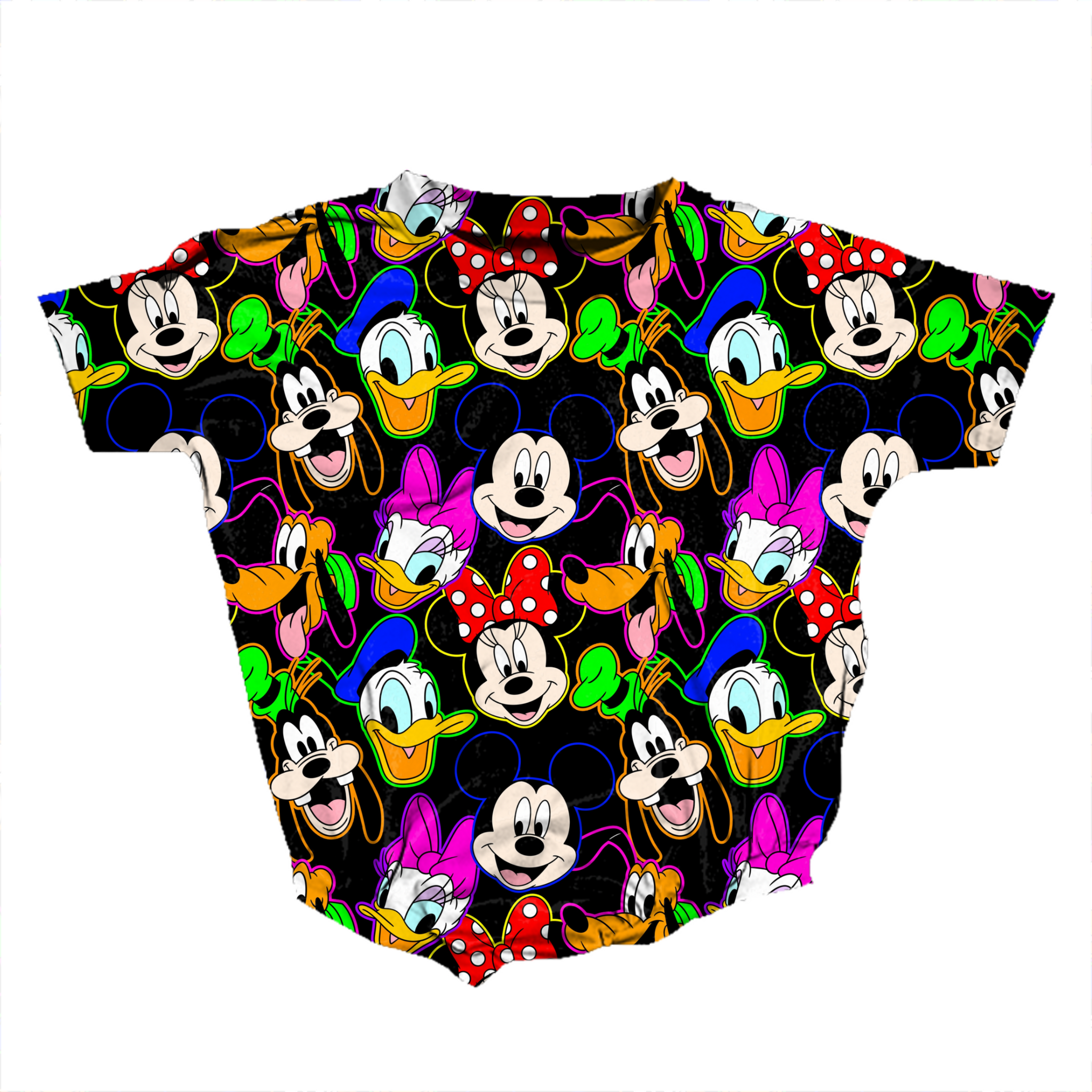 Neon Friends Medically Adaptable Romper *RTS*