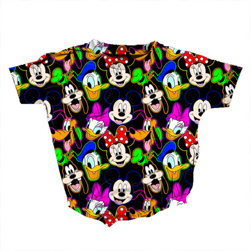 Neon Friends Medically Adaptable Romper *RTS*