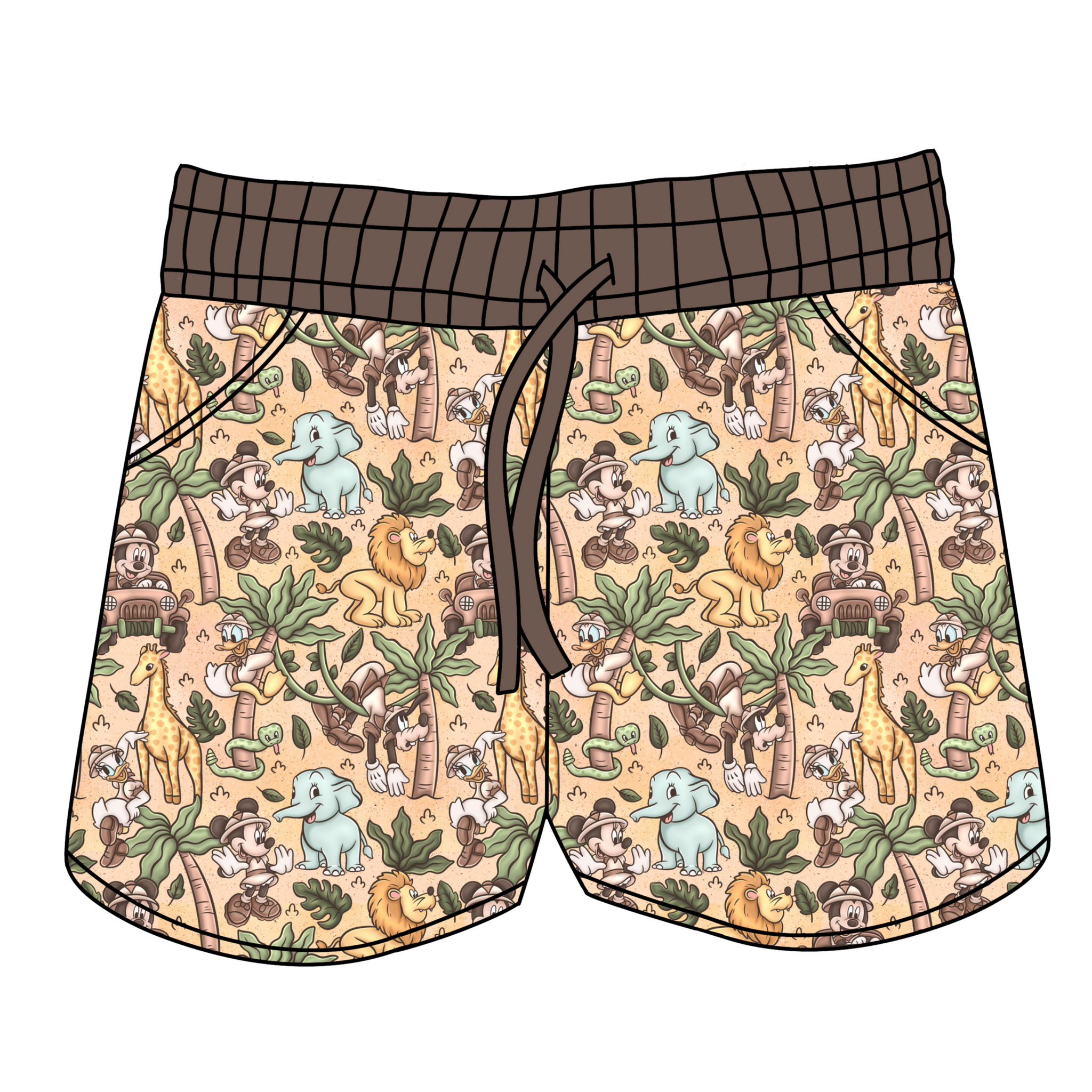 Safari Characters Women's Shorts *RTS*