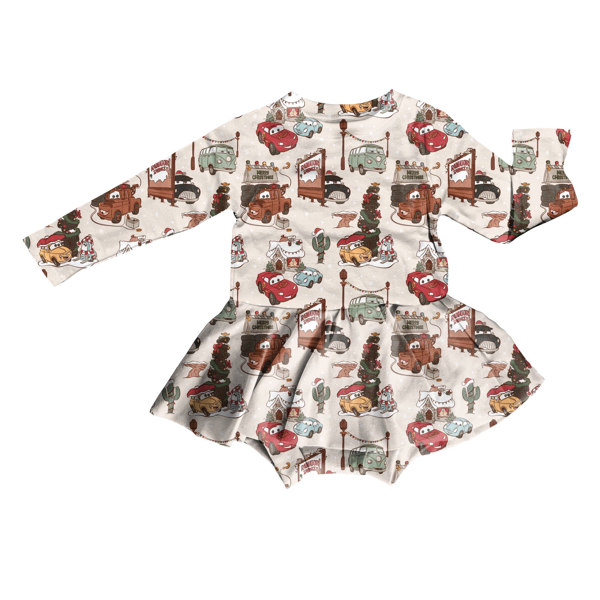 Holiday Highway Bodysuit Youth Twirl Dress **PreOrder**