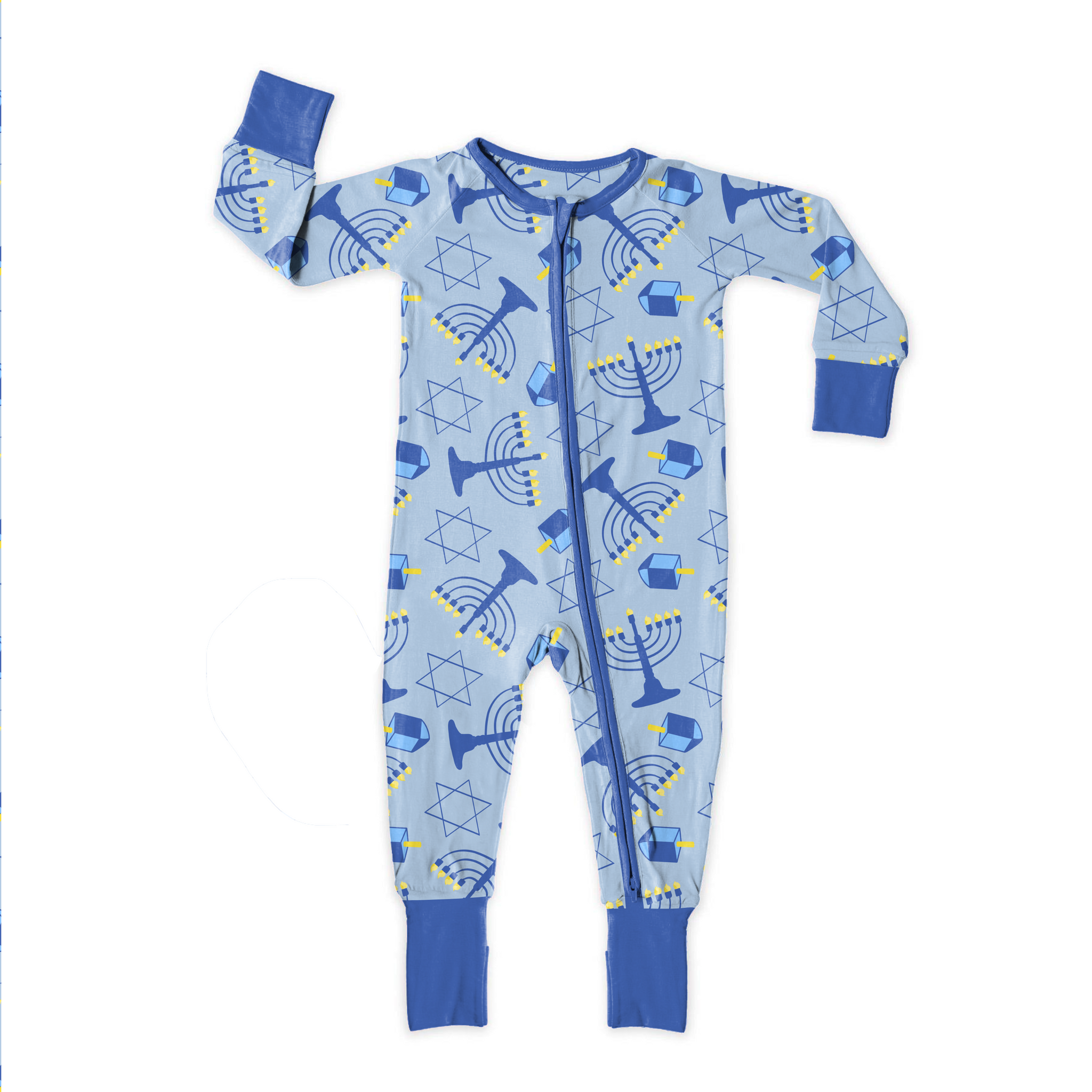 Hanukkah Blessings Zipper Sleeper **PreOrder**