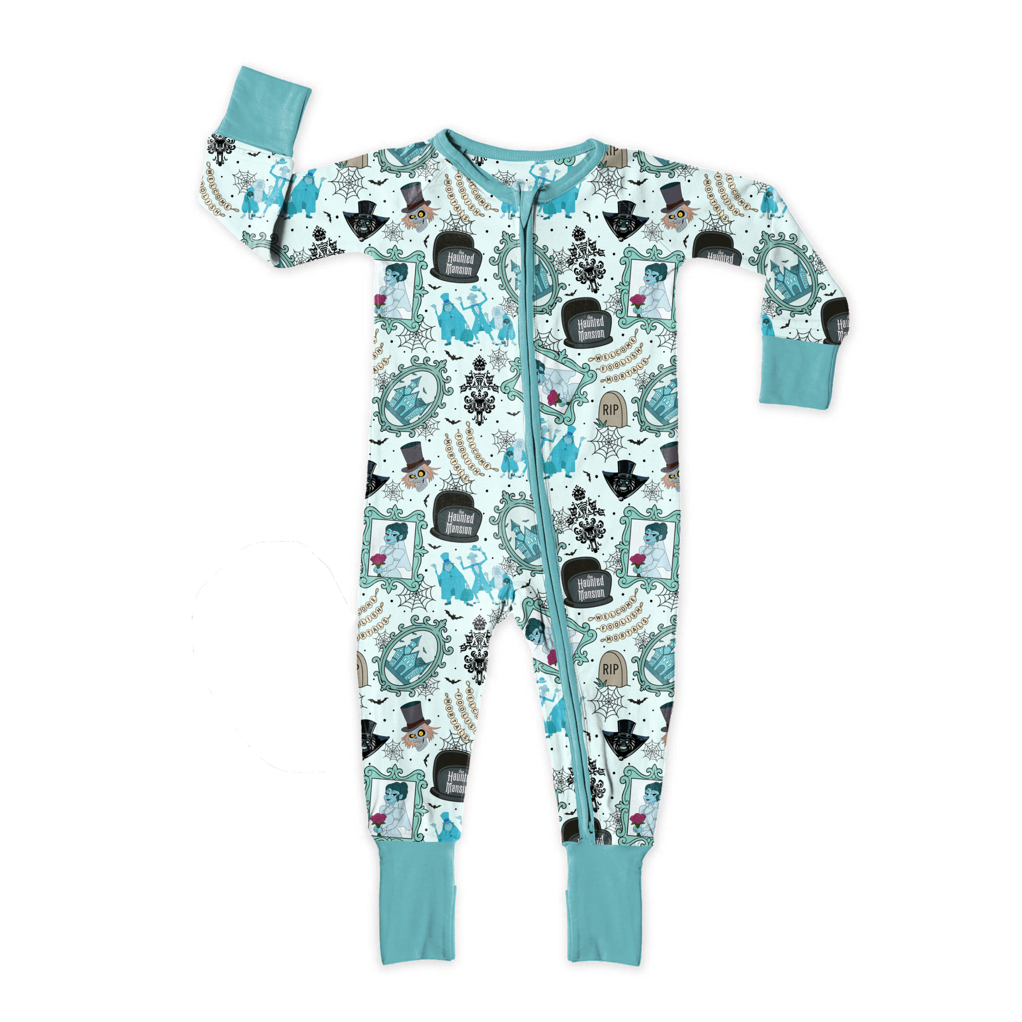 Spooky Mansion Medically Adaptable Zipper Sleeper *RTS*