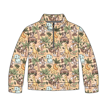 Safari Characters Quarter Zip-Up *RTS*