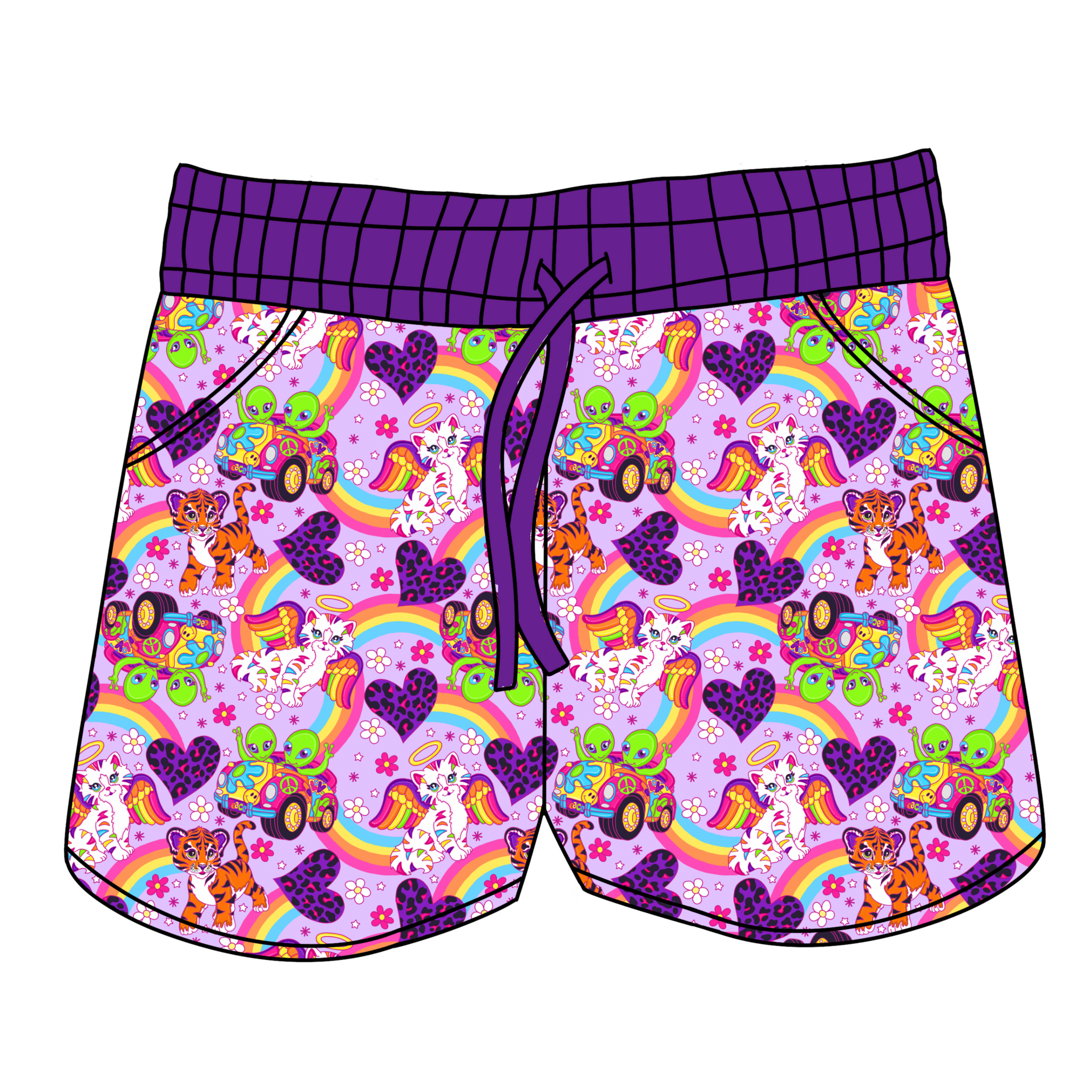 Neon Nostalgia Women's Shorts *RTS*