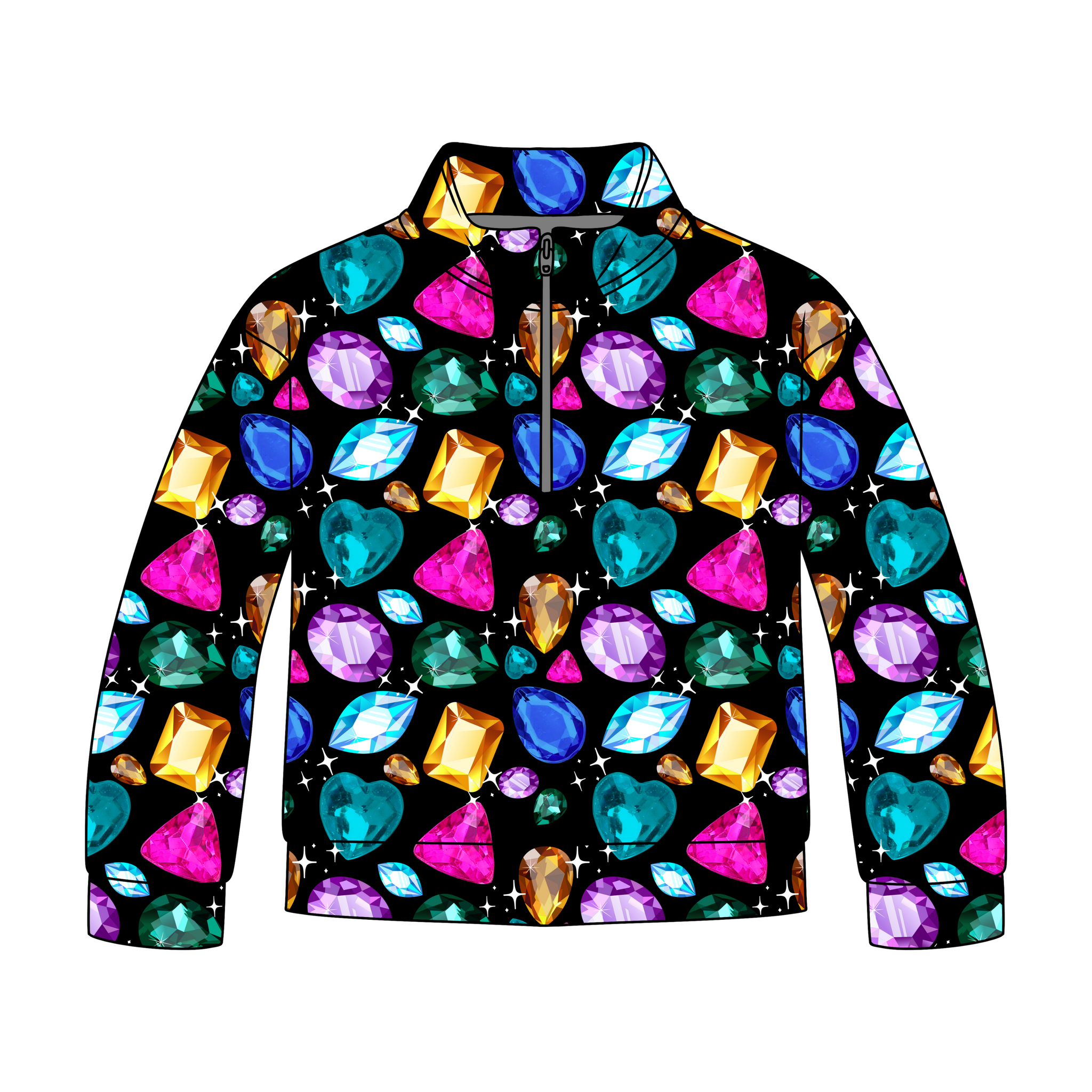 Bejeweled Quarter Zip-Up *RTS*
