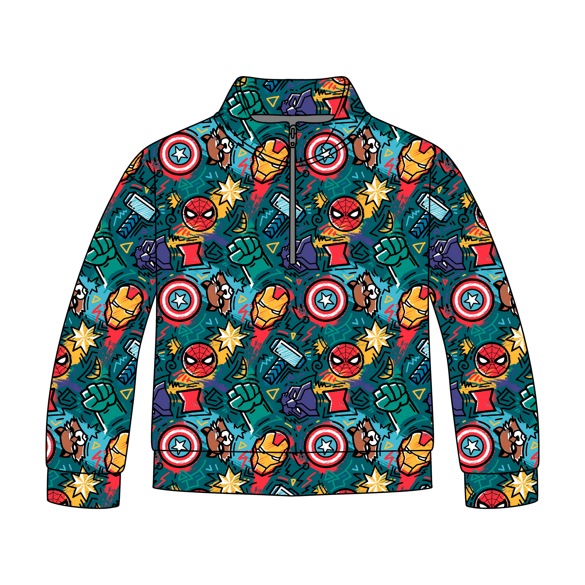 Hero Mode Quarter Zip-Up *RTS*