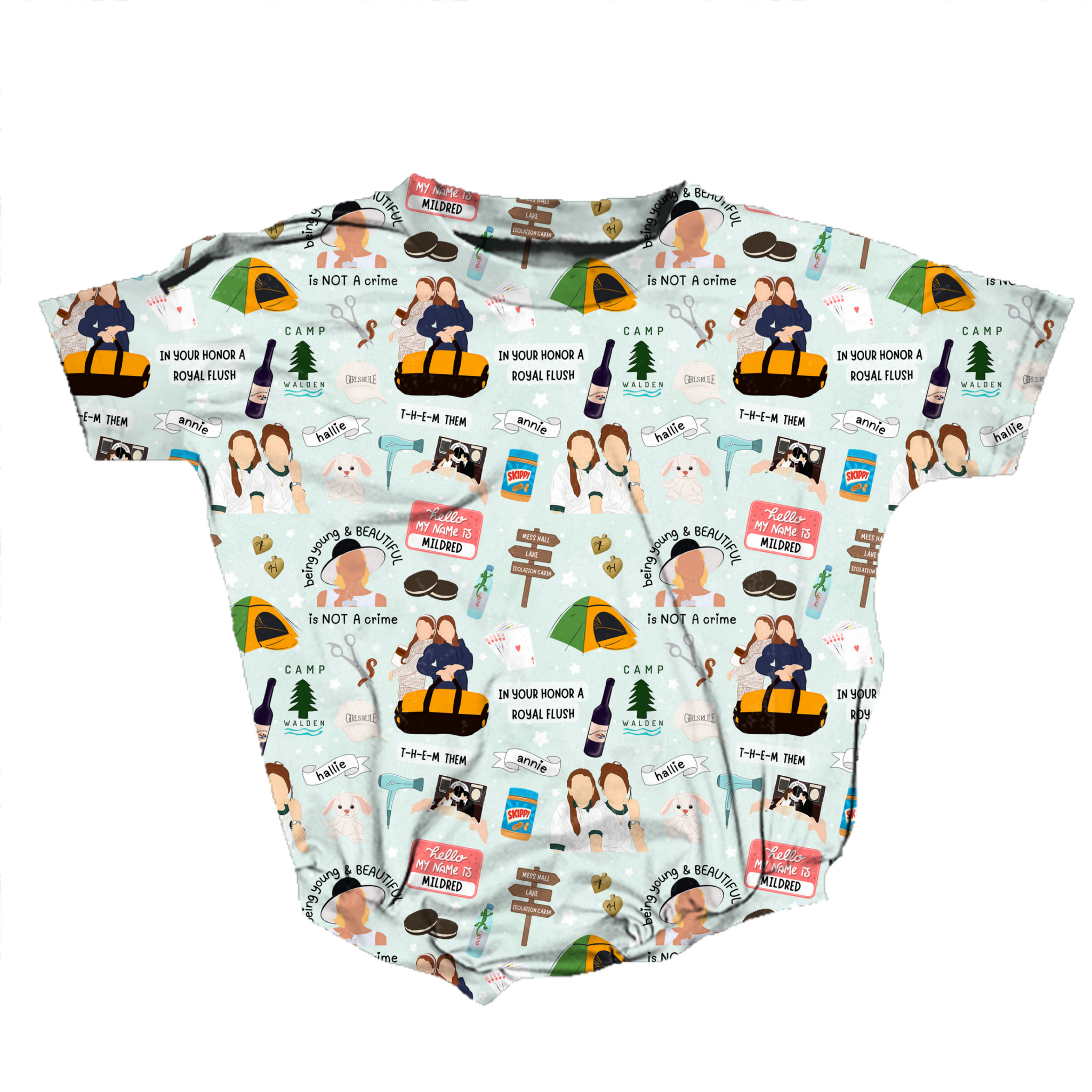 Twice The Trouble Romper **Preorder**