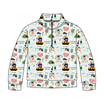 Twice The Trouble Quarter Zip-Up **PreOrder**