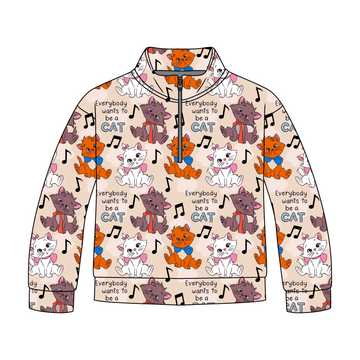 Purrfectly Paris Quarter Zip-Up **PreOrder**