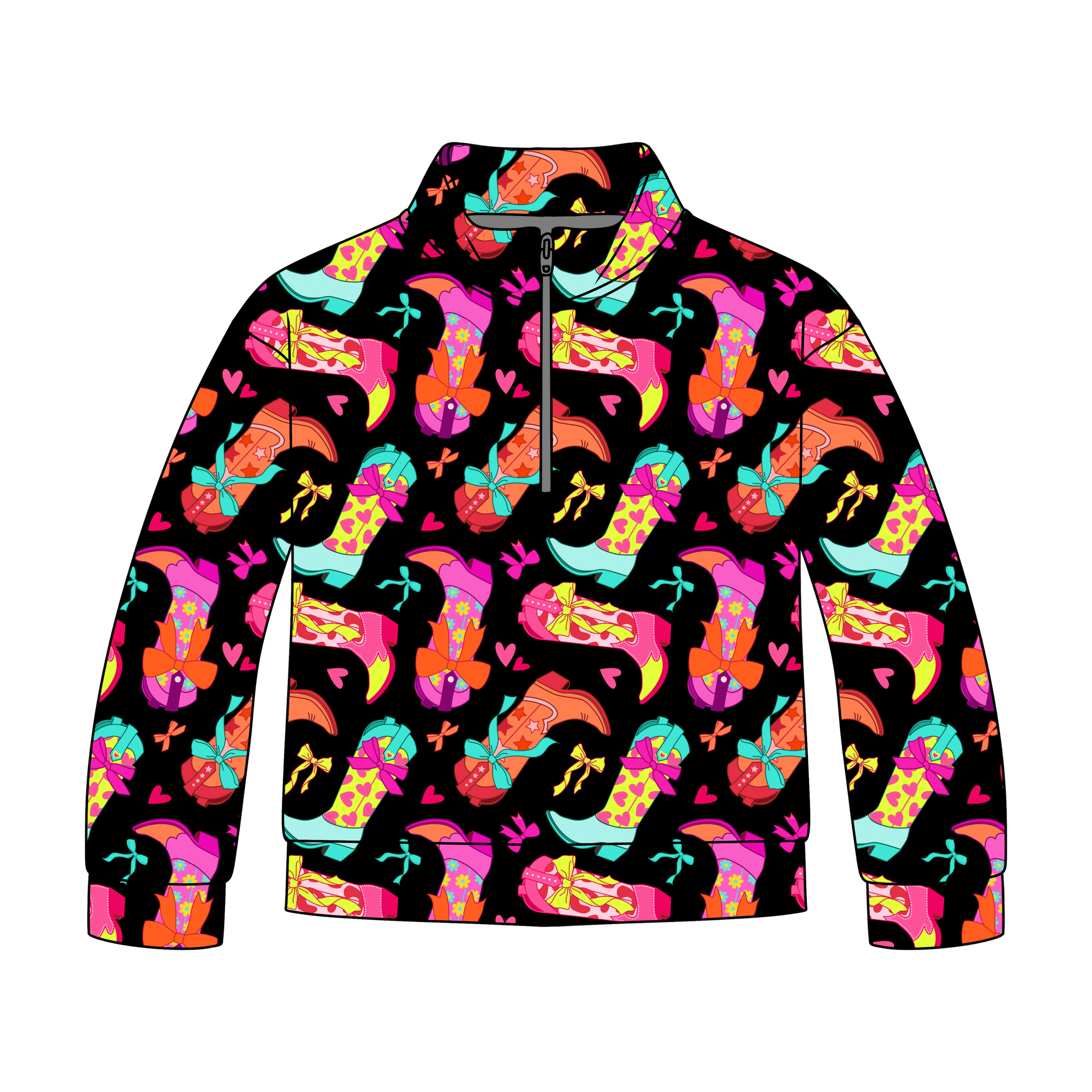 Neon Cowgirl Quarter Zip-Up **PreOrder**