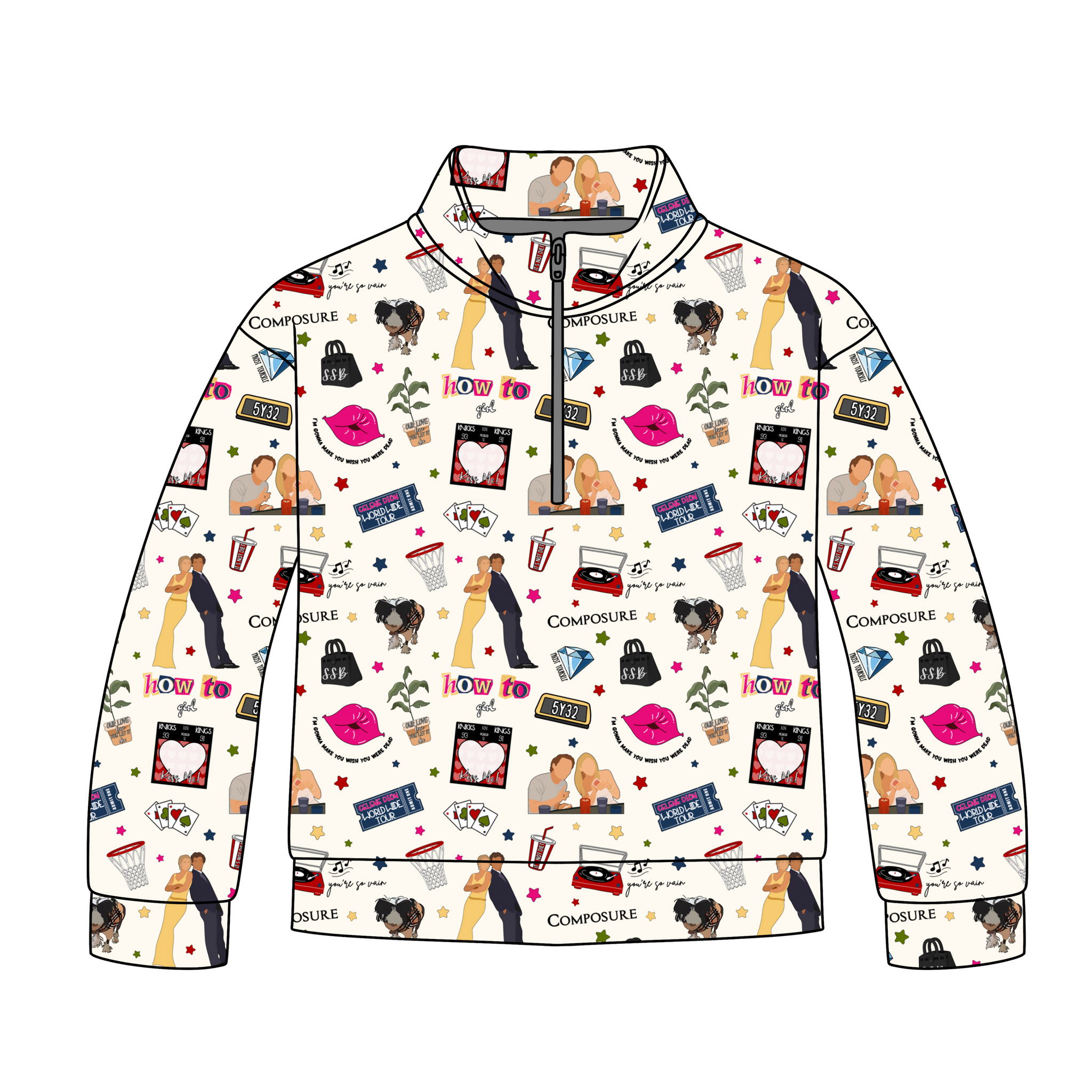 Love Fern Quarter Zip-Up **PreOrder**