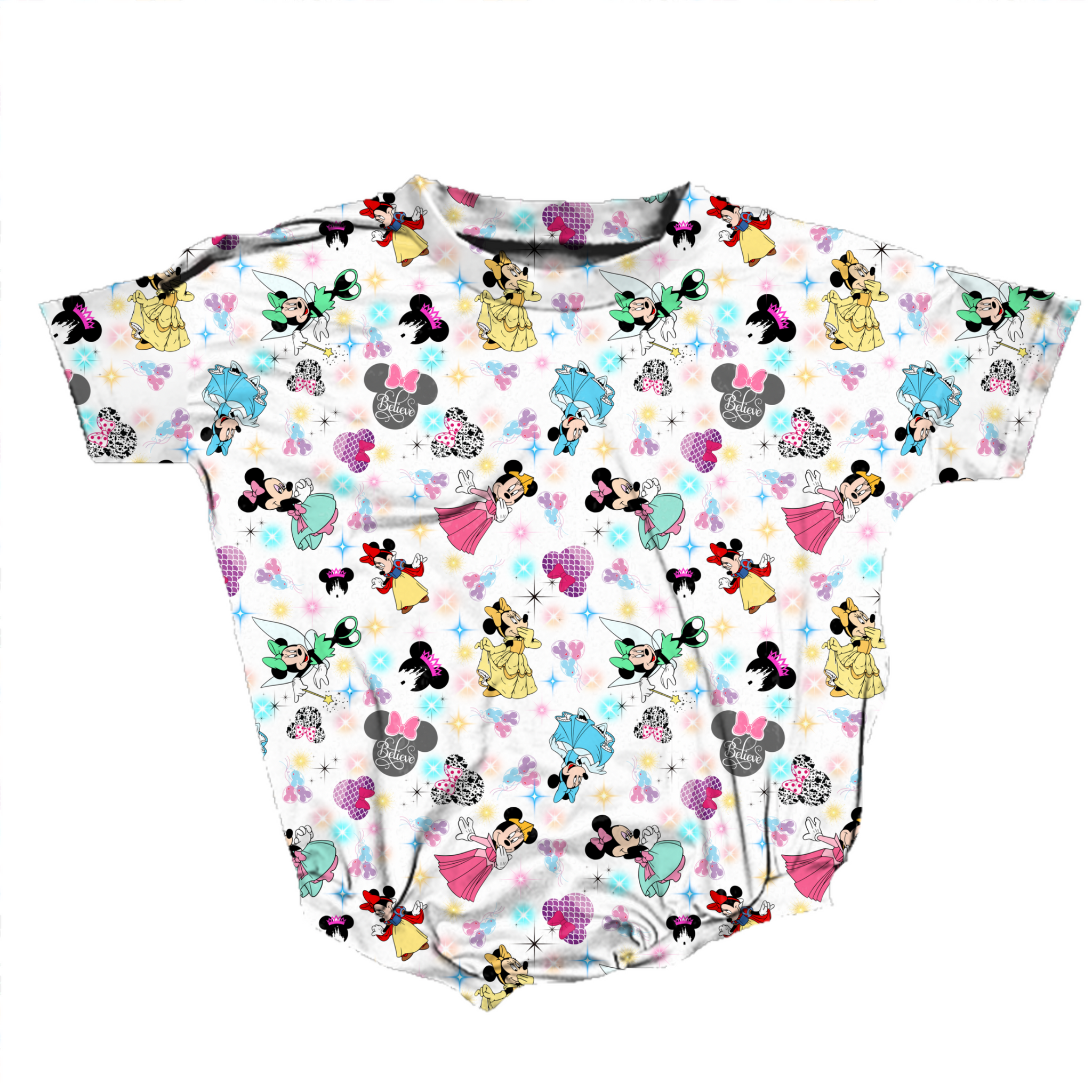 Bows and Tiaras Romper **Preorder**