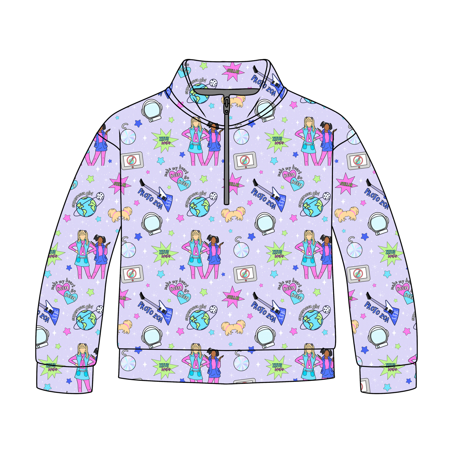 Supernova Girl Quarter Zip-Up *RTS*