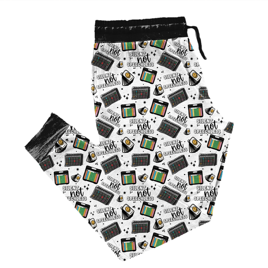 Silent Not Speechless Adult Joggers *RTS*