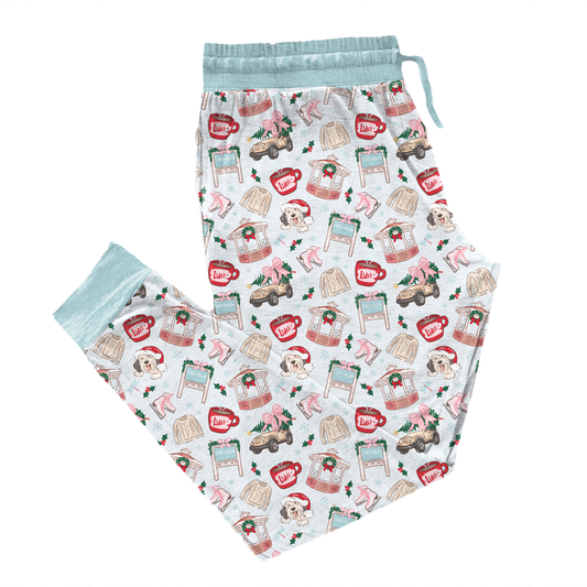 Snowy Small Town Adult Joggers **PreOrder**
