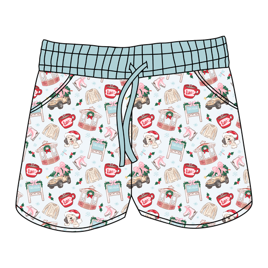 Snowy Small Town Women's Shorts **PreOrder**