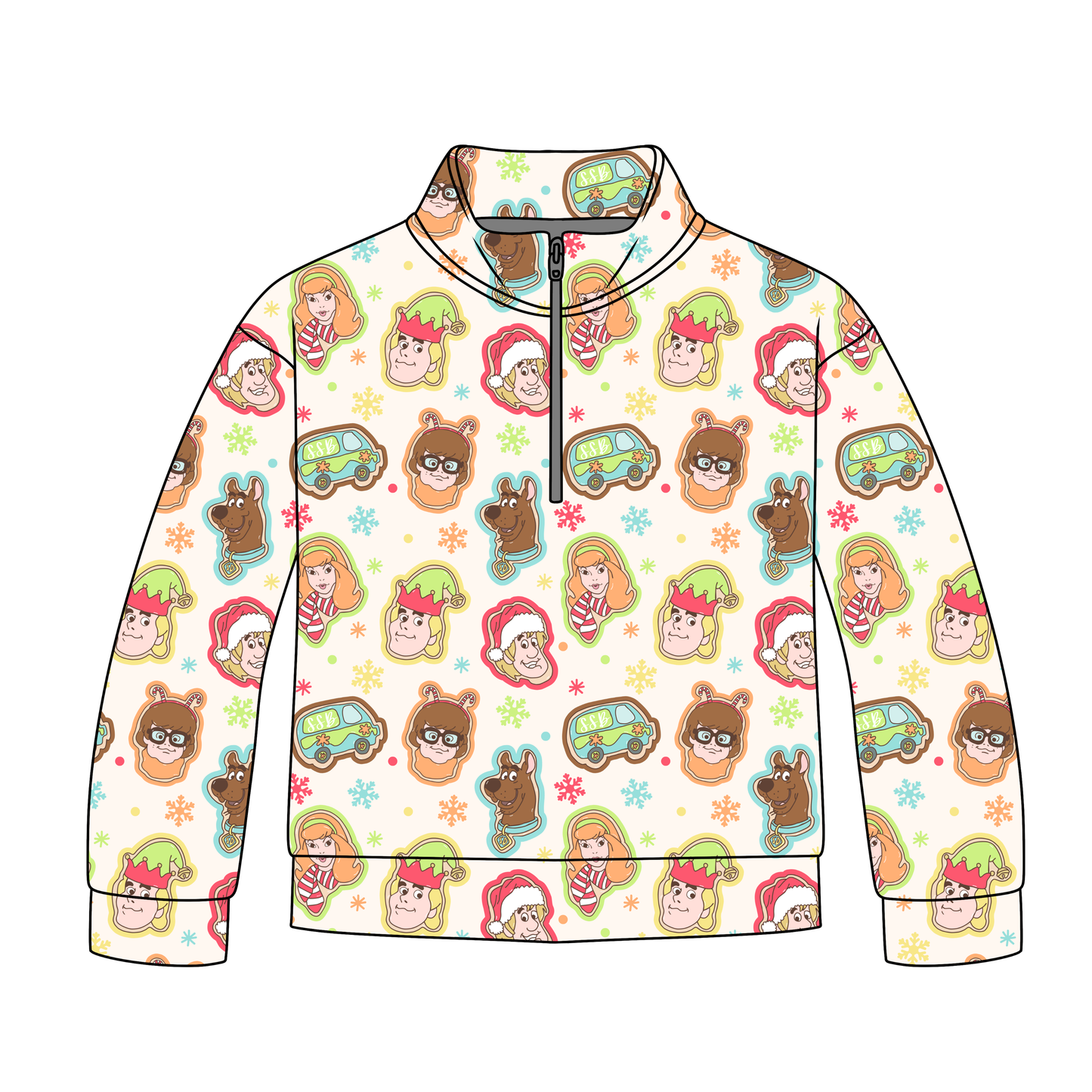 Holiday Clue Crew Quarter Zip-Up **PreOrder**