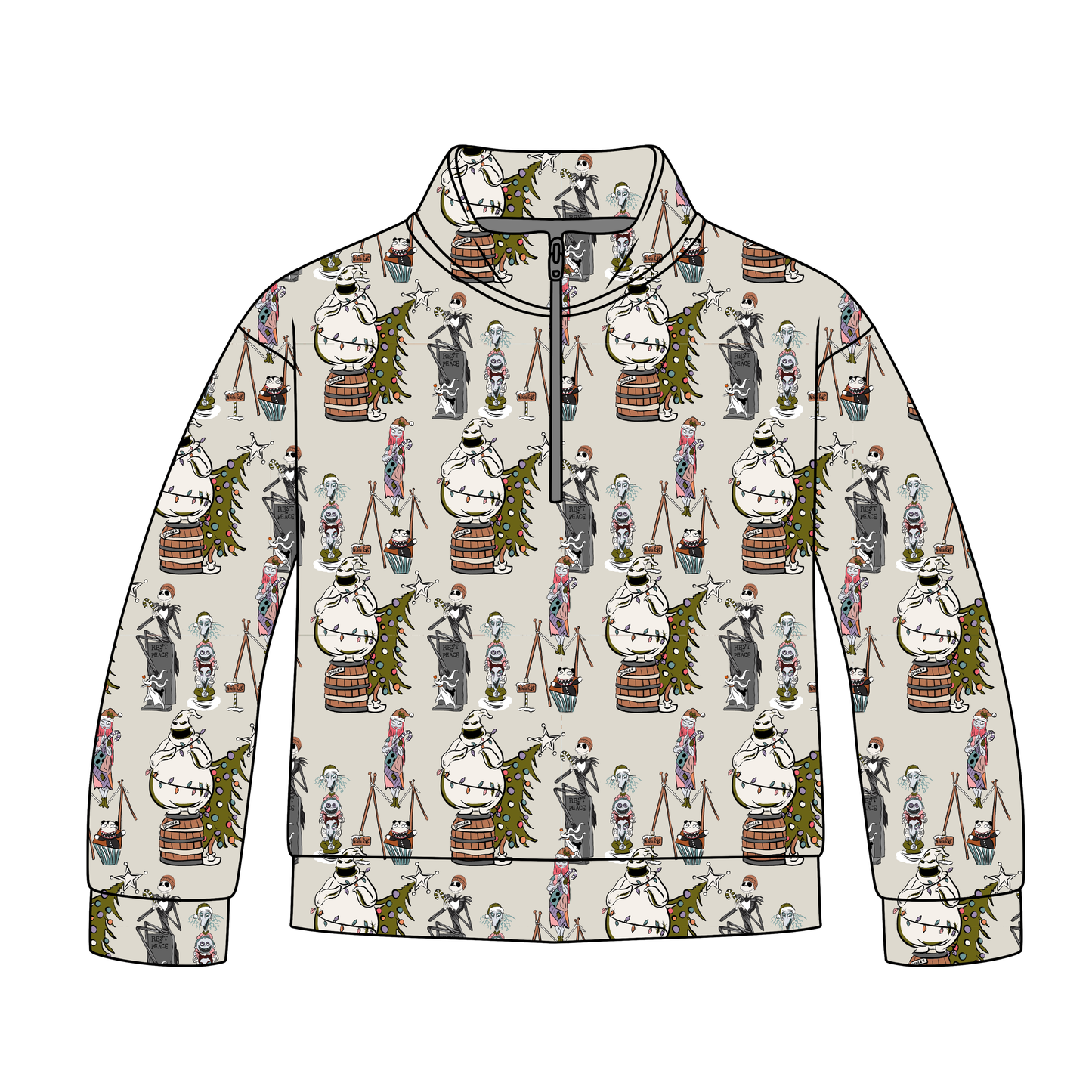Frightfully Festive Quarter Zip-Up **PreOrder**