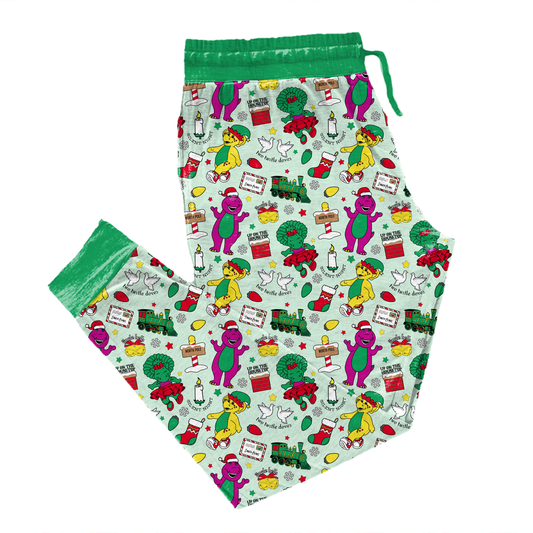 Holiday Dino Happiness Adult Joggers **PreOrder**