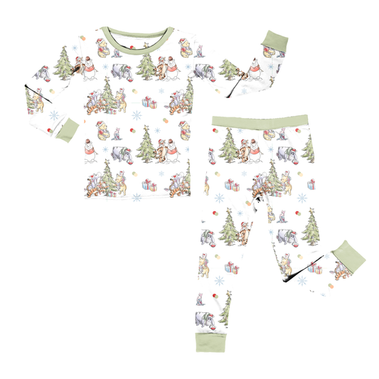 Woodland Christmas Wishes Youth Pant Set **PreOrder**