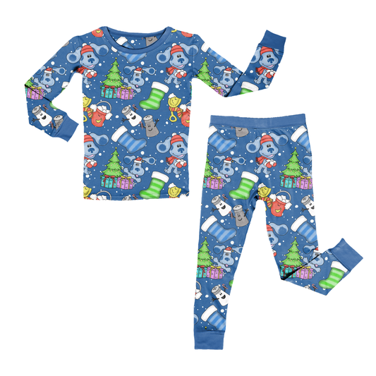 Blue Christmas Cheer Youth Pant Set **PreOrder**