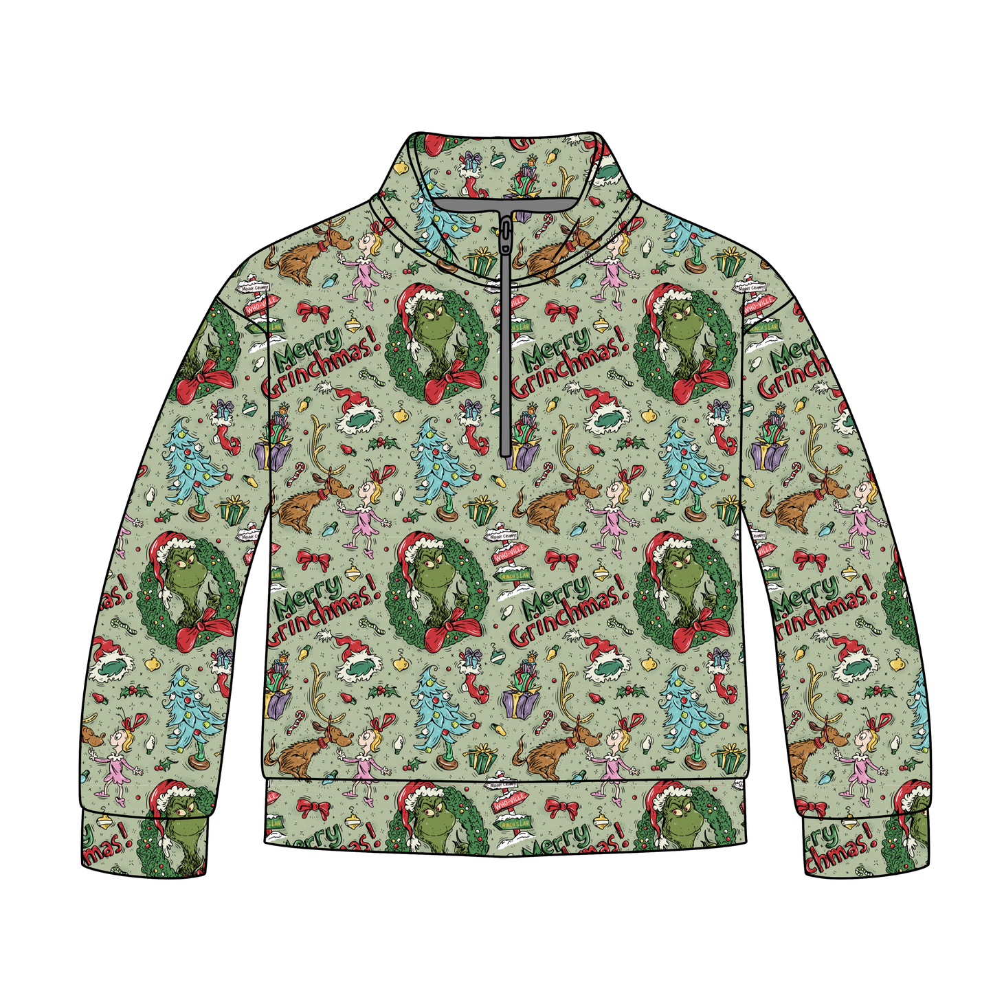 Merry Mischief Maker Quarter Zip-Up **PreOrder**