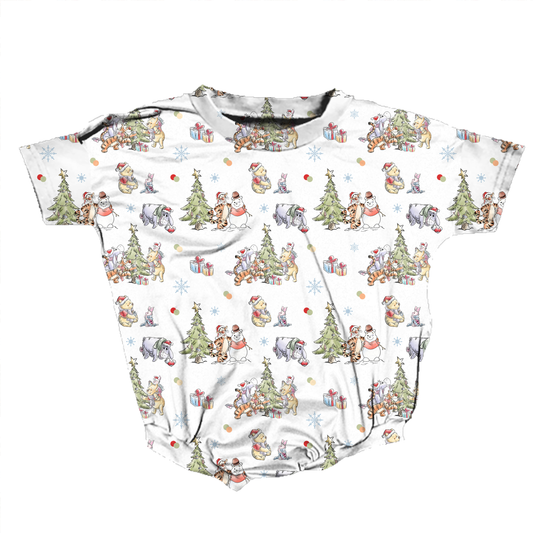 Woodland Christmas Wishes Romper **Preorder**