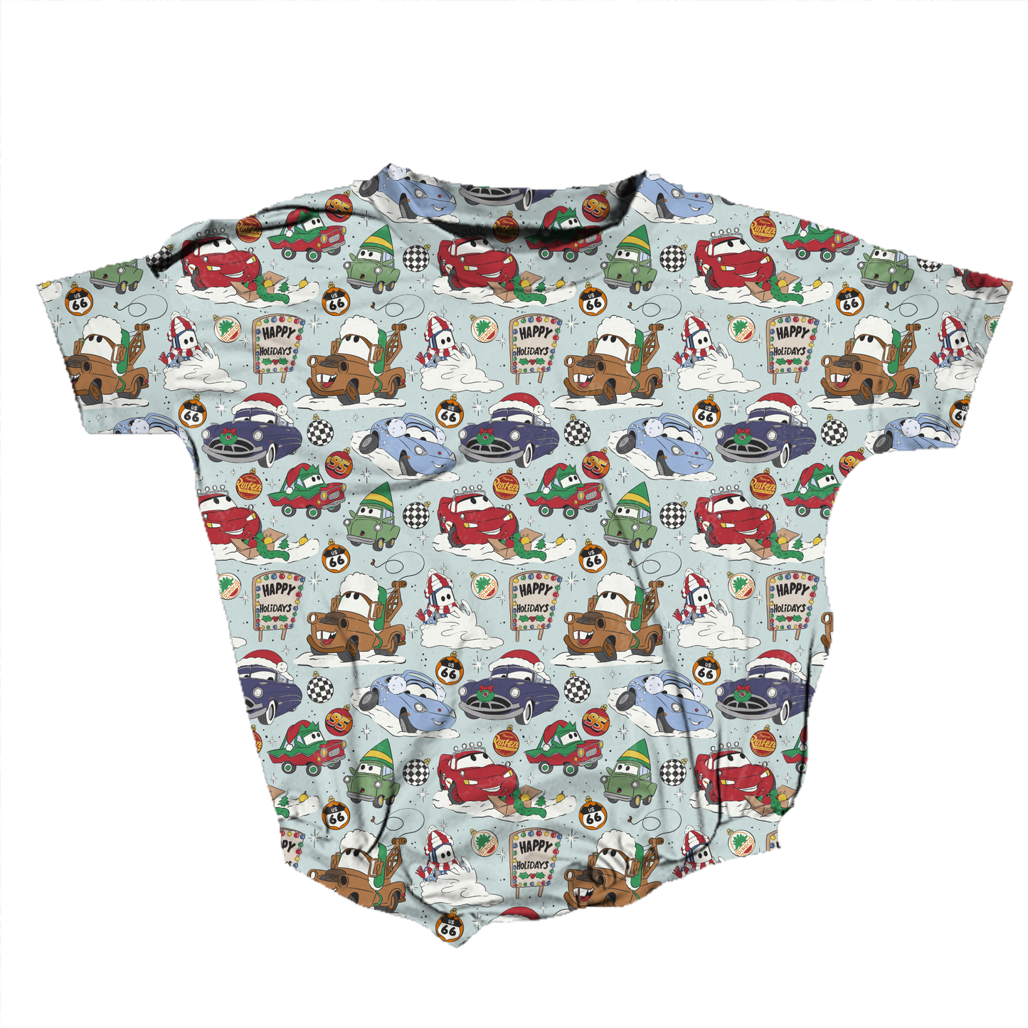 Holiday Pit StopRomper **Preorder**