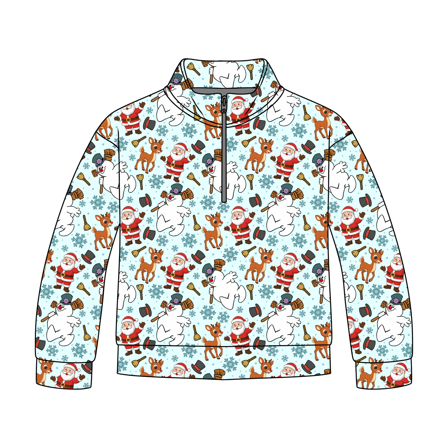 Frosty Friends Quarter Zip-Up **PreOrder**