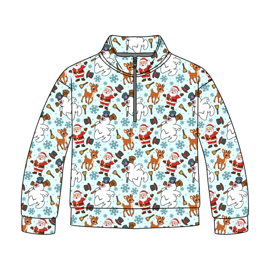 Frosty Friends Quarter Zip-Up **PreOrder**