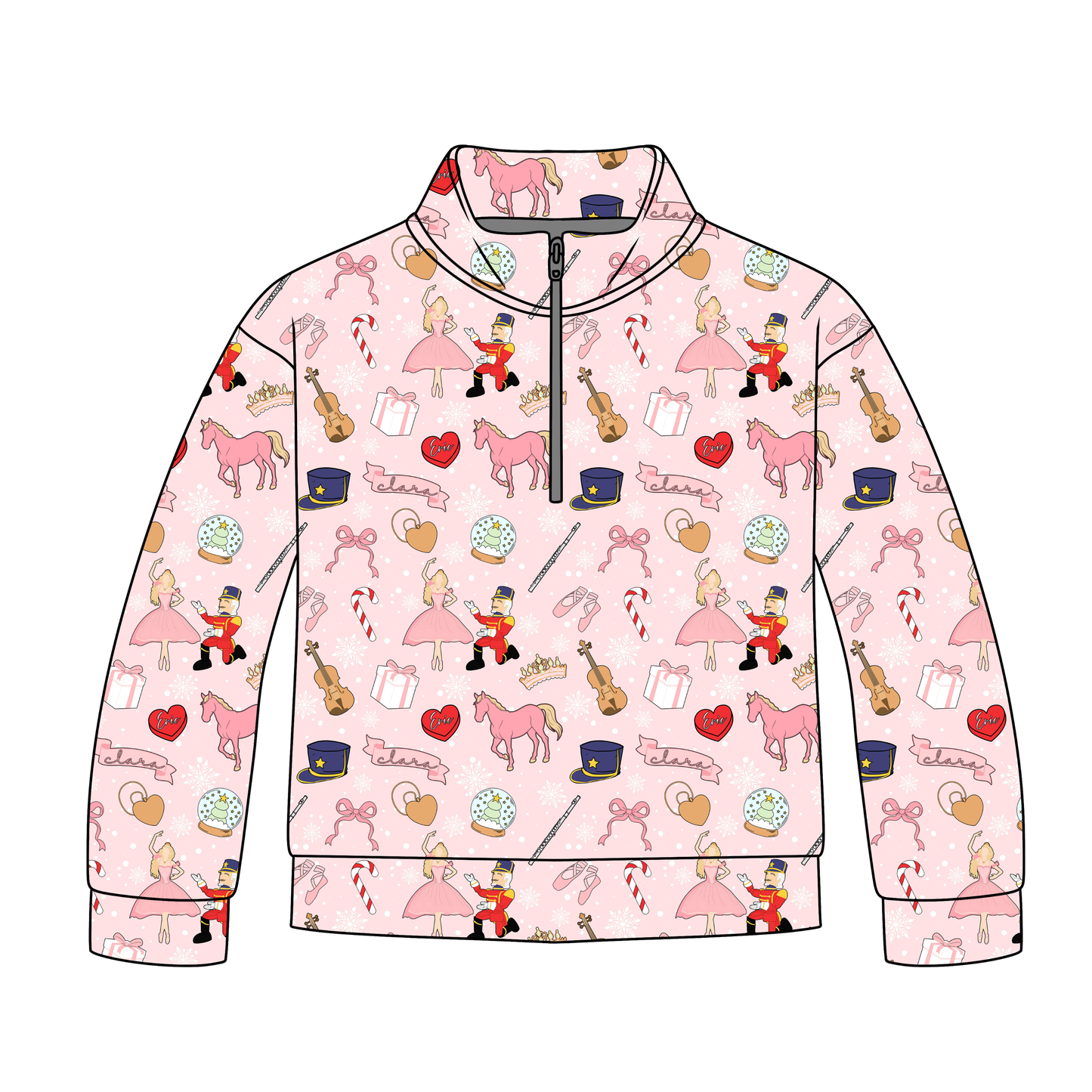 Nutcracker Ballet Quarter Zip-Up **PreOrder**