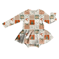 Merry Little Patchwork Bodysuit Youth Twirl Dress **PreOrder**