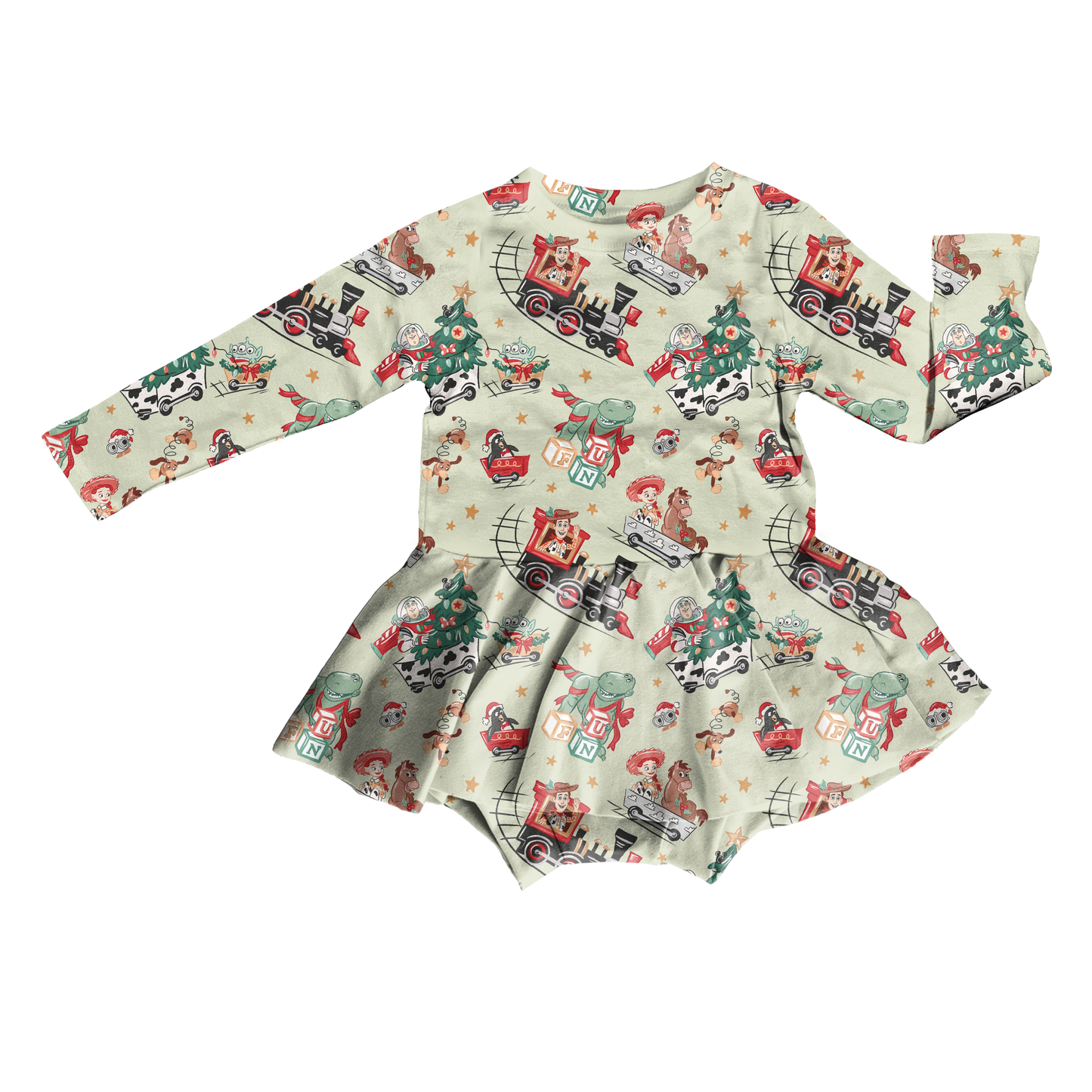 Toybox Tidings Bodysuit Youth Twirl Dress **PreOrder**