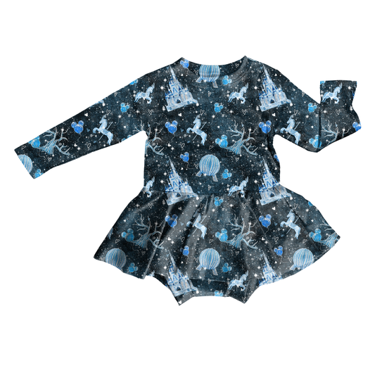 Magical Wonderland Bodysuit Youth Twirl Dress **PreOrder**