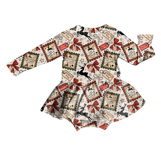 Letters To Santa Bodysuit Youth Twirl Dress **PreOrder**