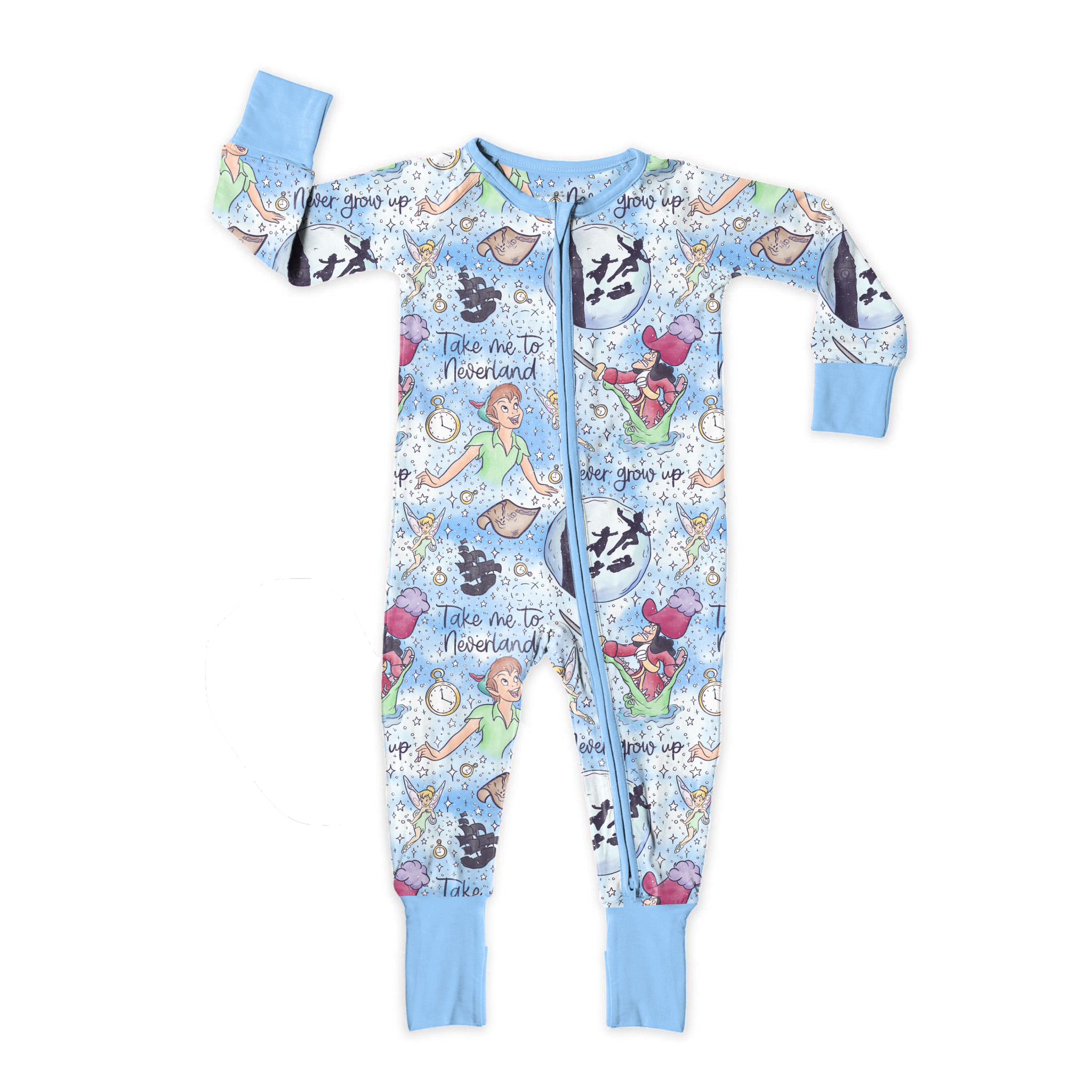 Take Me To Neverland Zipper Sleeper **PreOrder**