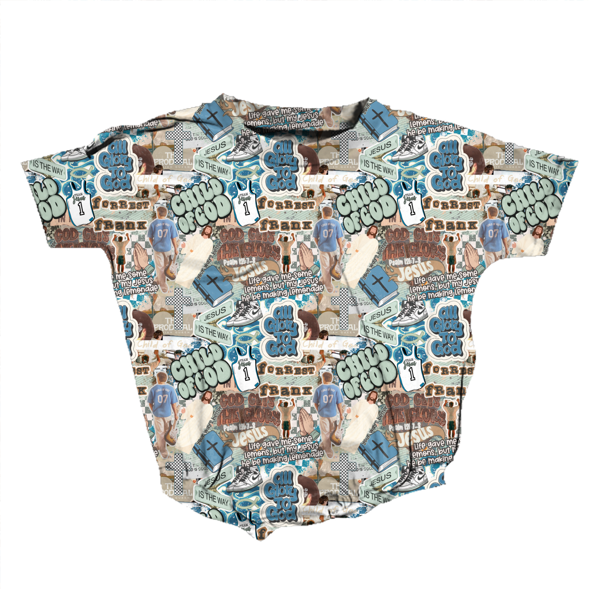 Only Way Is Up Blue Romper **Preorder**