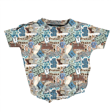 Only Way Is Up Blue Romper **Preorder**