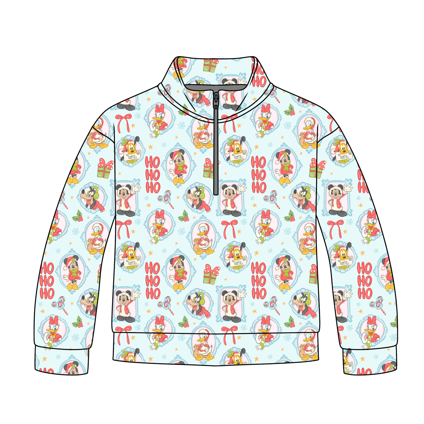 Festive Friends Quarter Zip-Up **PreOrder**