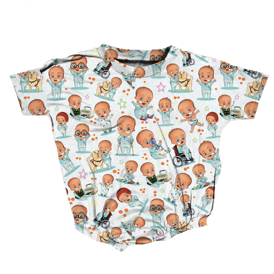 Born Abel Medically Adaptable Romper *RTS*
