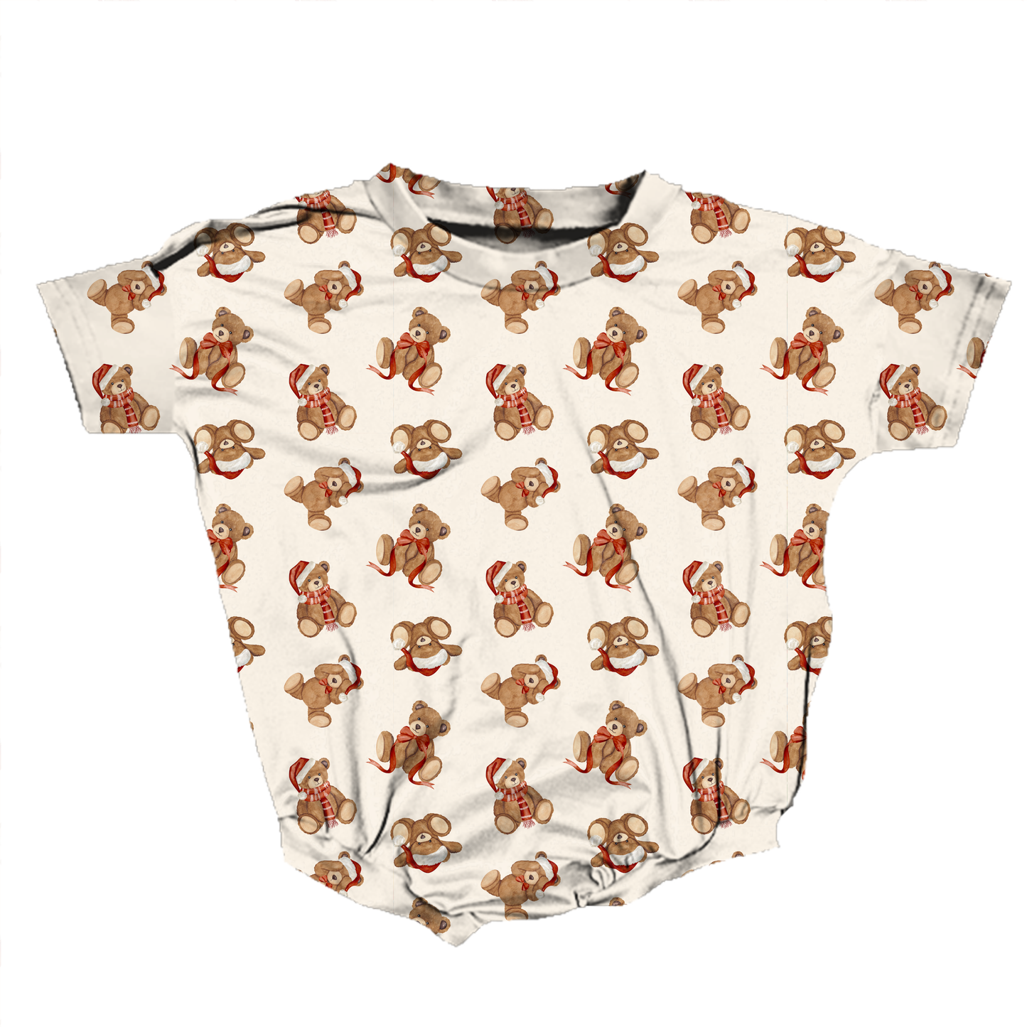 Teddy Tidings Romper **Preorder**