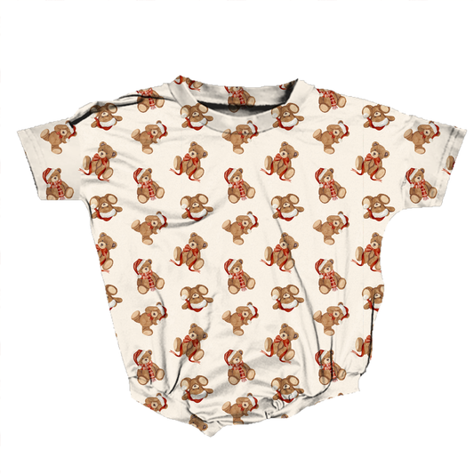 Teddy Tidings Romper **Preorder**