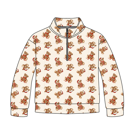 Teddy Tidings Quarter Zip-Up **PreOrder**