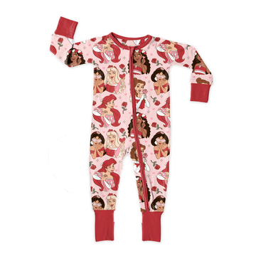 Royal Hearts & Roses Zipper Sleeper **PreOrder**
