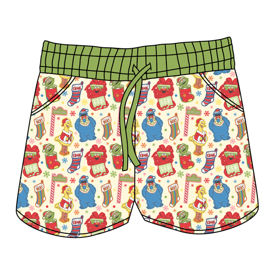 Christmas Street Women's Shorts **PreOrder**