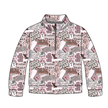 Only Way Is Up Pink Quarter Zip-Up **PreOrder**