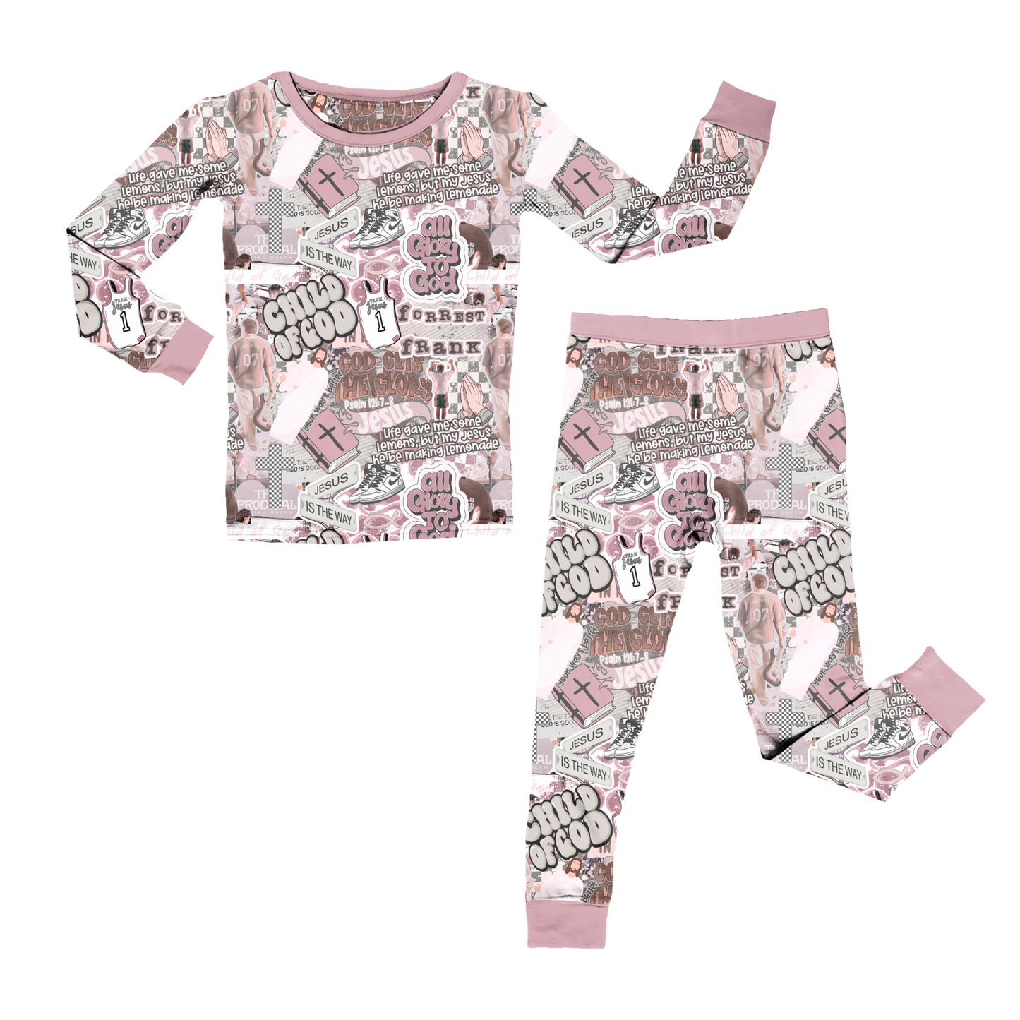Only Way Is Up Pink Youth Pant Set *RTS*