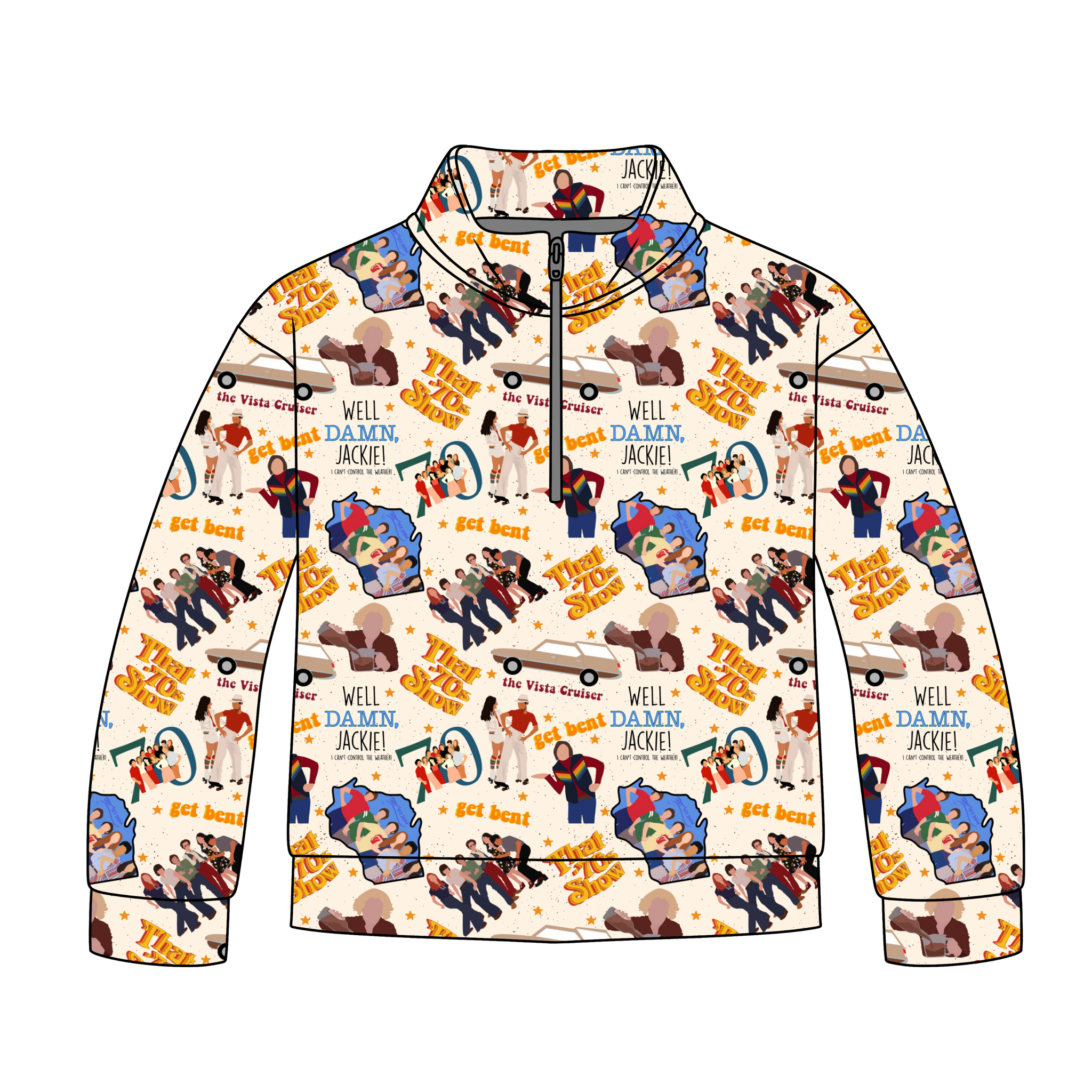 The Groove Room Quarter Zip-Up **PreOrder**